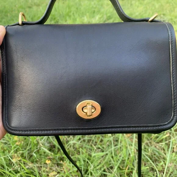 Vintage Coach Casino #9924 Crossbody Bag BLACK - Picture 10 of 16